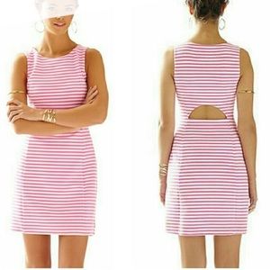 Lilly Pulitzer Pink & White Sleeveless Dress